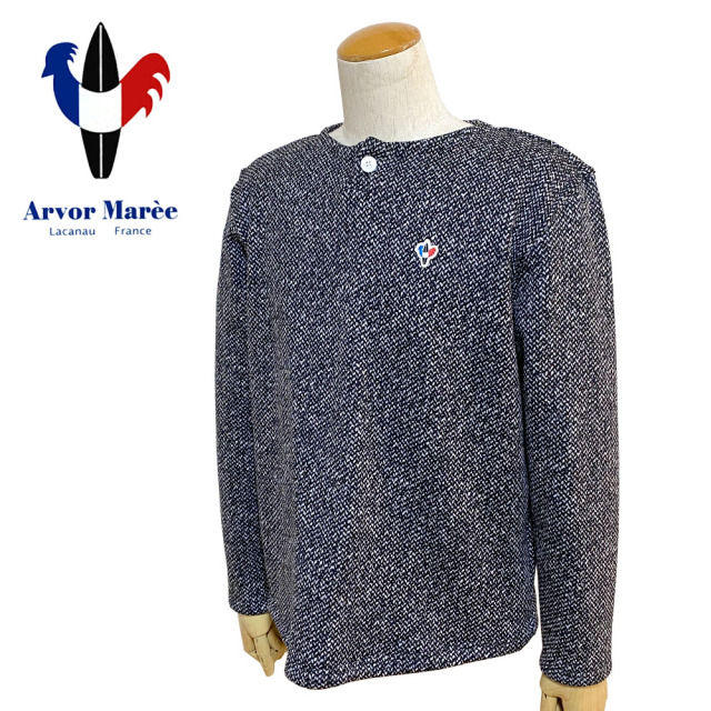 新品 Arvor Maree 肩ボタン エルボーパッチ メランジフリース M 新品 Arvor Maree 肩ボタン エルボーパッチ メランジフリース M