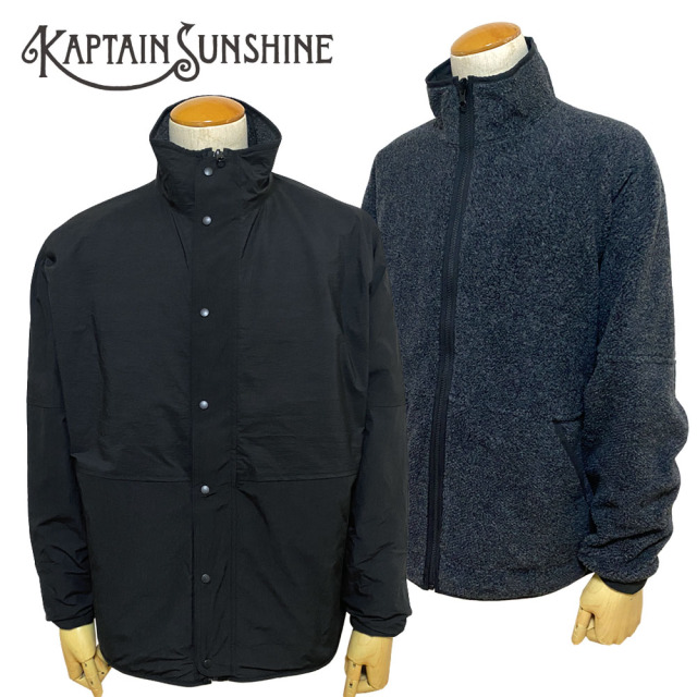 KAPTAIN SUNSHINE Wool 100% Fleece Nylon Reverse Blouson Men's 【KS22FJK07】