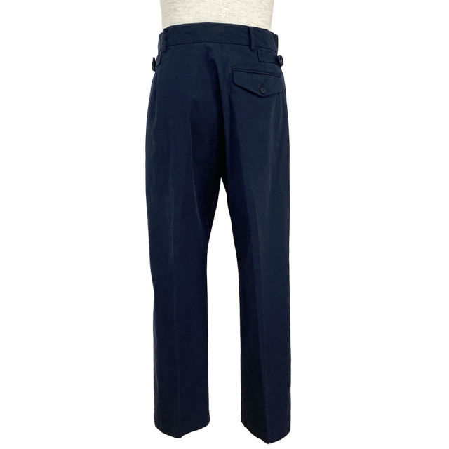 パンツ KAPTAIN SUNSHINE 2p straight trousers Namu Shop - Kaptain Sunshine 2 Pleat Straight Trousers - Navy