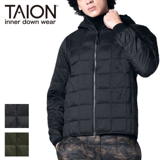 TAION タイオン ベーシック Wジップ ダウンパーカー メンズ レディース ユニセックス 106WZ インナーダウン