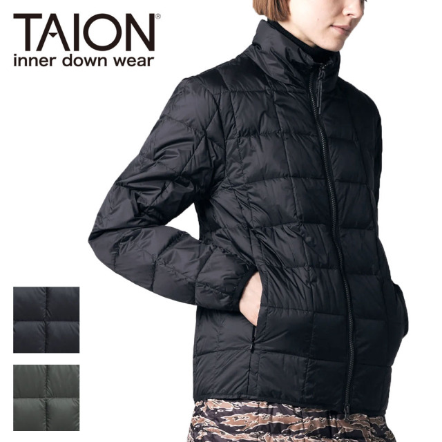 TAION タイオン ベーシック ハイネックWジップ インナーダウンジャケット メンズ レディース ユニセックス 102WZ インナーダウン