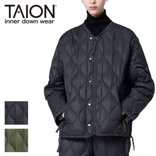 TAION タイオン ミリタリー M65 ライナーWジップ ショートダウンジャケット ソフトシェル レディース WM65LSZBML-1SH