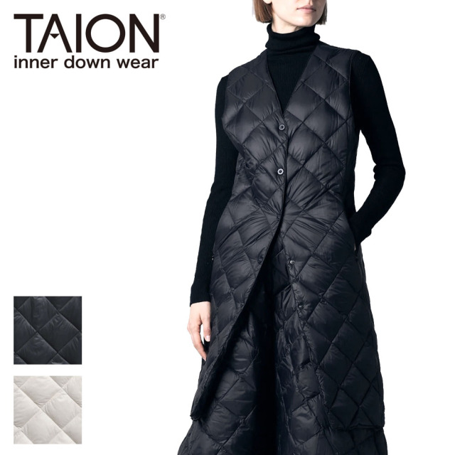 TAION タイオン シティ シングル ロングダウンジレ レディース W003CI