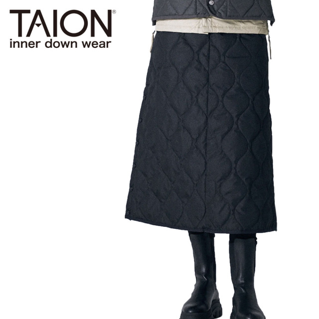 TAION タイオン ミリタリー ダウンスカート レディース W150SKBML-1LO