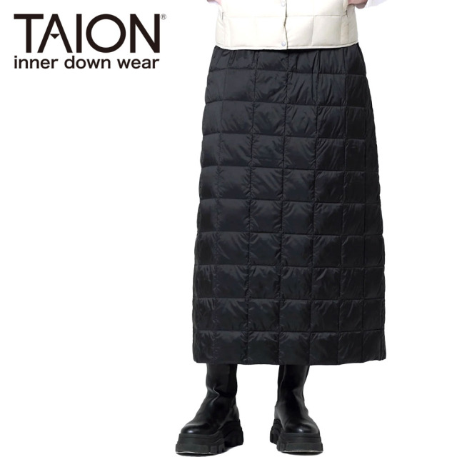TAION タイオン ベーシック マキシ丈 ダウンスカート レディース W150RS-LONG