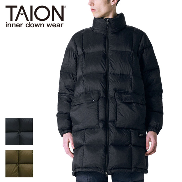 TAION タイオン マウンテン パッカブル ボリューム ダウンコート ユニセックス 102VZMT-LONG