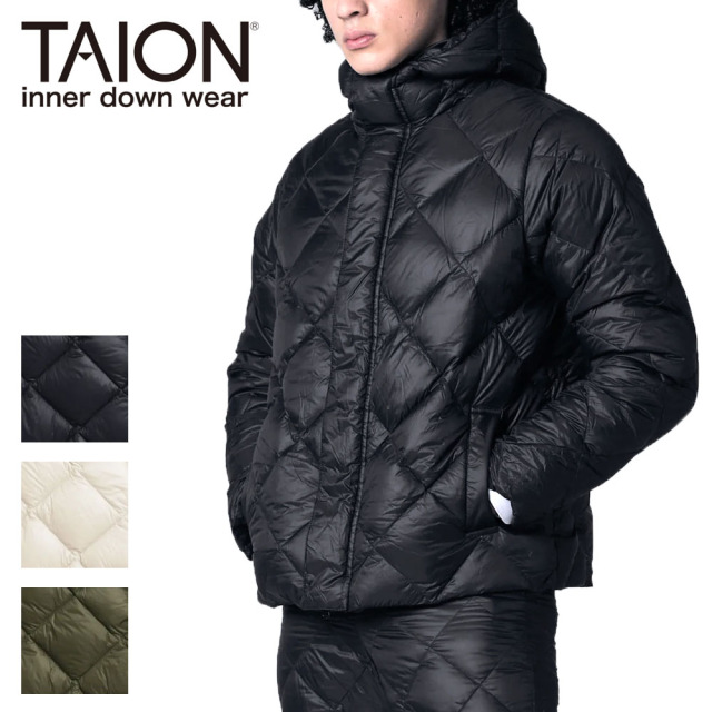 TAION タイオン シティ ダウンフーディー メンズ レディース ユニセックス 106JKCI