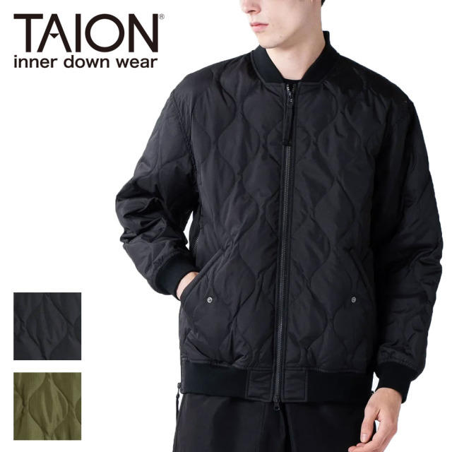 TAION タイオン ミリタリー MA-1 ダウンジャケット メンズ ユニセックス 111M1ML-1