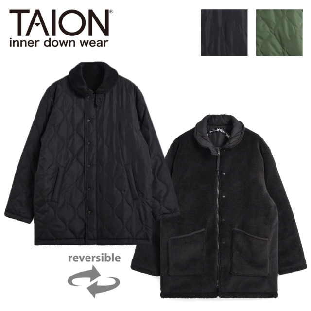 TAION タイオン ミリタリー リバーシブル N-1 ダウンジャケット メンズ ユニセックス R119ZBML-1