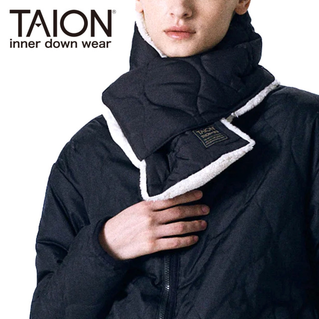 TAION タイオン ミリタリー リバーシブル ダウンマフラー ユニセックス R201ML-1