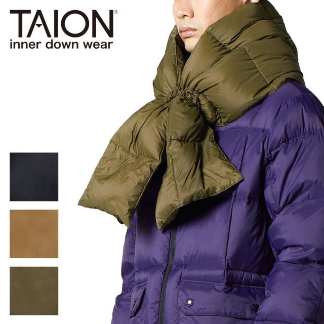 TAION タイオン マウンテン ボリューム ダウンマフラー ユニセックス R201VMT