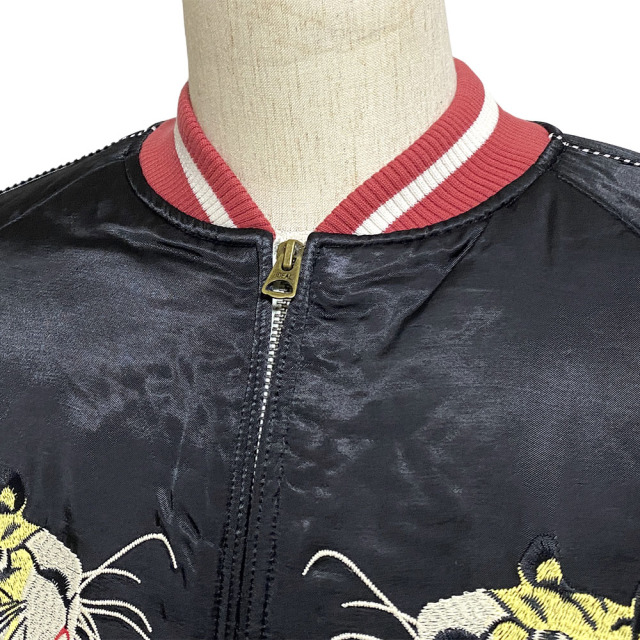 HOUSTON TIGER PRINT RAYON SOUVENIR JACKET/タイガープリント