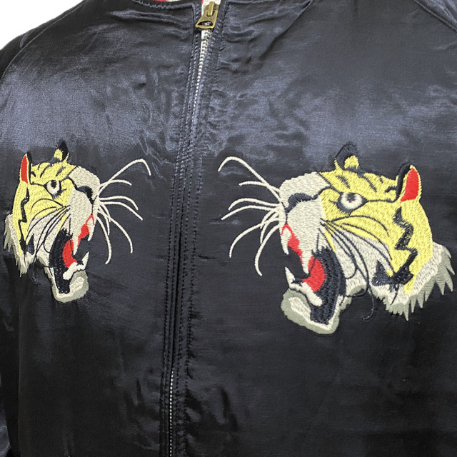 HOUSTON TIGER PRINT RAYON SOUVENIR JACKET/タイガープリント
