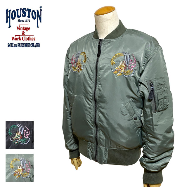 HOUSTON EMBROIDERY MA-1 (AIRBORNE)/刺繍MA-1(空挺師団) Men's 【51186】