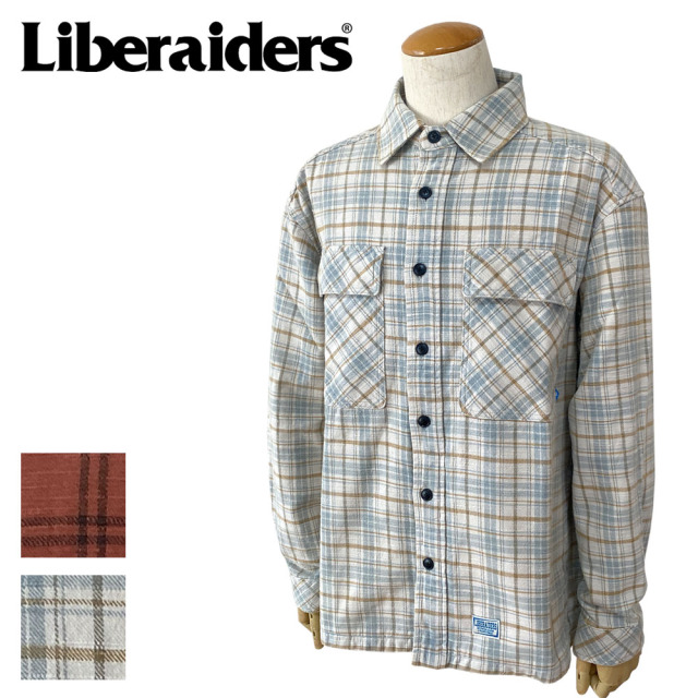 Liberaiders リベレイダース GARMENT WASHED PLAID SHIRT メンズ 711012501 Liberaiders リベレイダース GARMENT WASHED PLAID SHIRT メンズ