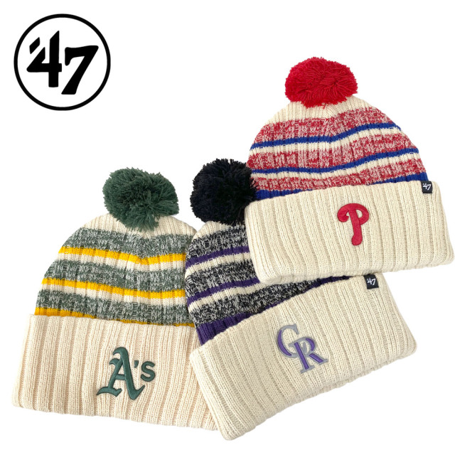 '47 フォーティーセブン Tavern '47 Cuff Knit Natural タバーン '47 カフニット ナチュラル オークランド・アスレチックス フィラデルフィア・フィリーズ コロラド・ロッキーズ TAVRN18ACE TAVRN19ACE TAVRN27ACE