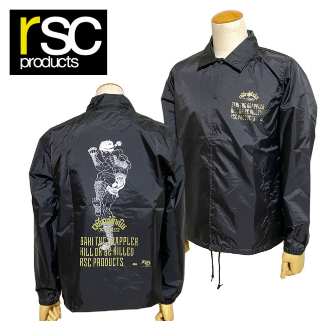 rsc products RSC×BAKI コラボ コーチジャケット Men's (グラップラー刃牙/BAKI30周年記念)