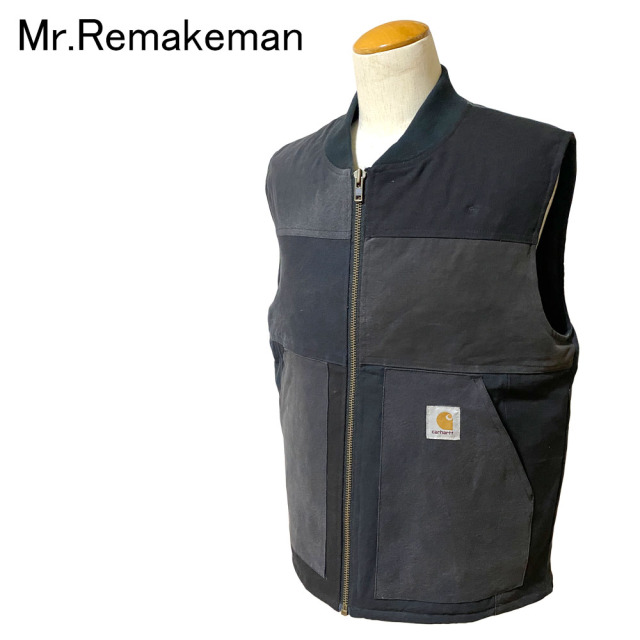 Mr.Remakeman Used Duck Remake Vest BLACK Men's 【2308659】