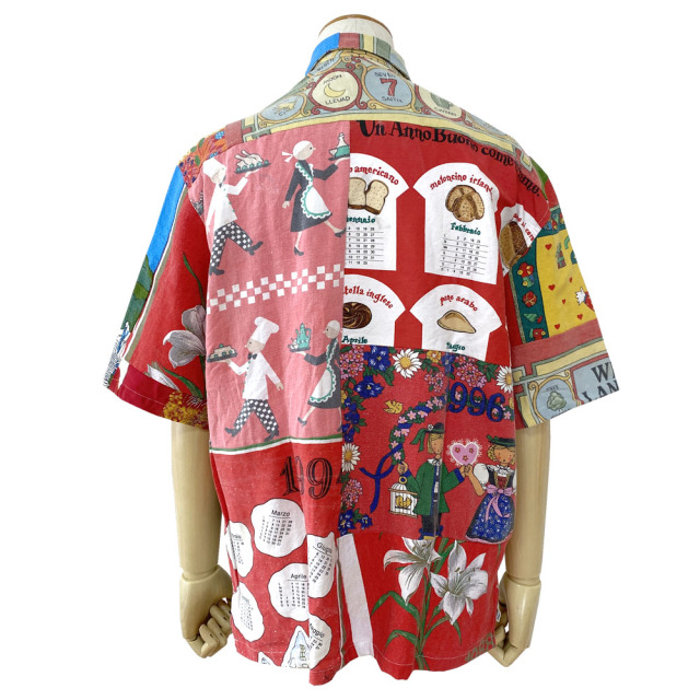 Mr.Remakeman ミスターリメイクマン Tapestry Open Collar Shirt