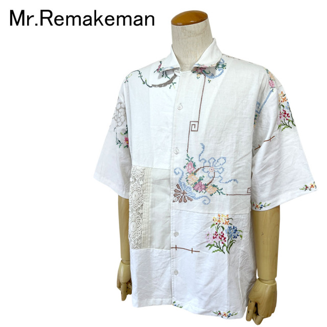 Mr.Remakeman ミスターリメイクマン ハンドエンブロイダリー シャツ メンズ 2502665