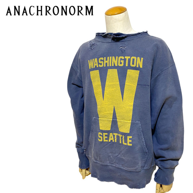 ANACHRONORM W PRINT CUT-OFF SWEAT PARKA Men's 【AN244】