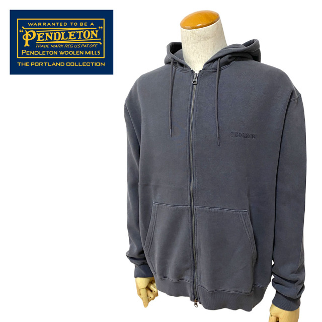 PENDLETON ペンドルトン Pigmentdye EMB ZIp Up Hoodie ピグメントダイ 刺繍 ジップアップ フーディー メンズ 44757012
