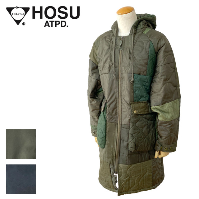 HOSU パッチワークキルティングモッズコート (ヴィンテージリメイク) Men's【108-2260】