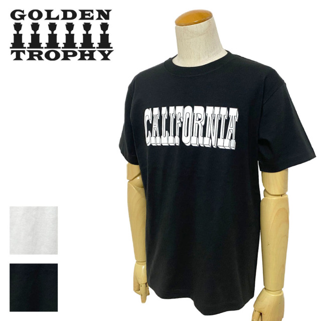 GOLDEN TROPHY カリフォルニア ロゴプリントTシャツ Men's