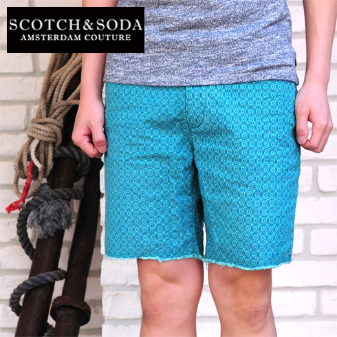SCOTCH&SODA ドライコットン ミント ショーツ【SC81116-51】