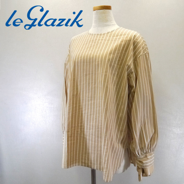 Le glazik コットンストライプ プルオーバーシャツ Lady's 【JL-3778 CPA】