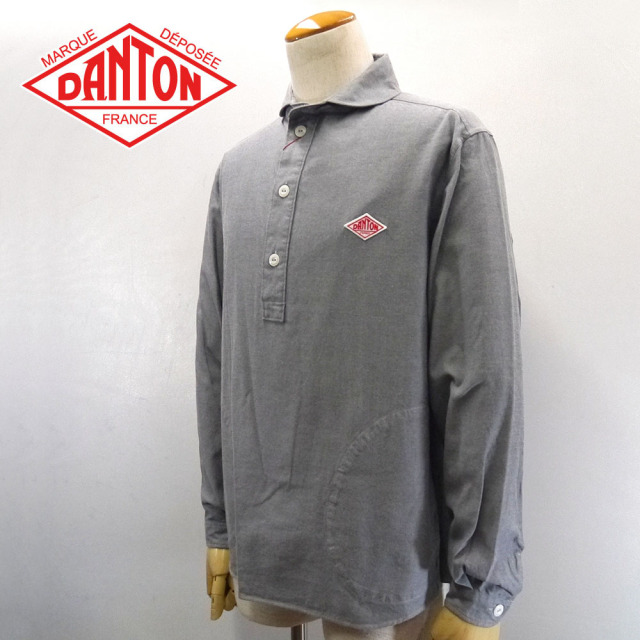 DANTON 丸襟 ビエラ起毛 プルオーバーシャツ Men's【JD-3568 VSS】