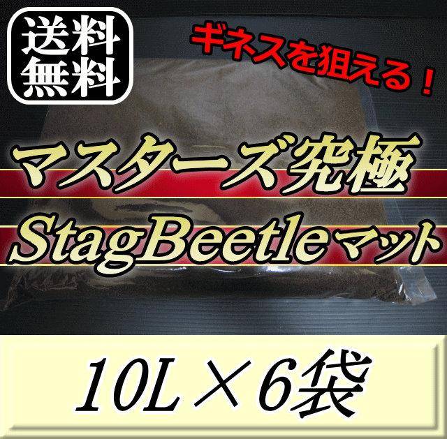 送料無料！マスターズ究極Stag Beetleマット 10L×6袋