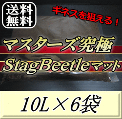 送料無料！マスターズ究極Stag Beetleマット 10L×6袋
