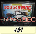 送料無料！見える観察ケース ラクぼっくす WIDE ワイド （ヘラクレスオオカブト用)　4個