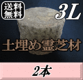 送料無料！土埋め霊芝材（レイシ材） 3L（直径 150mm前後）　2本