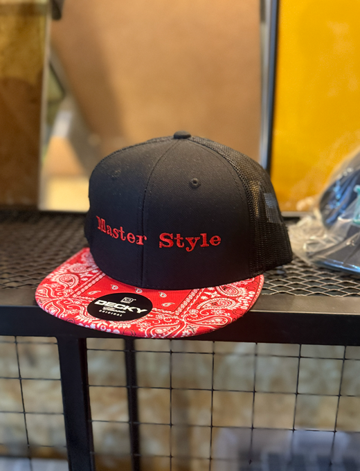 Baseball cap Paisley mesh Black/Red