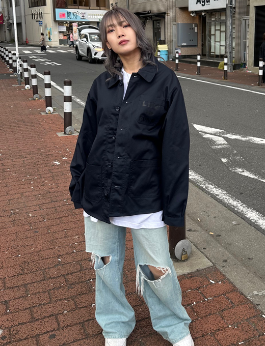 Coverall jacket dark navy