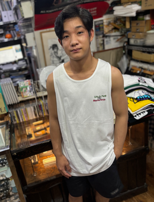 Good Vibes Logo Tank Top white