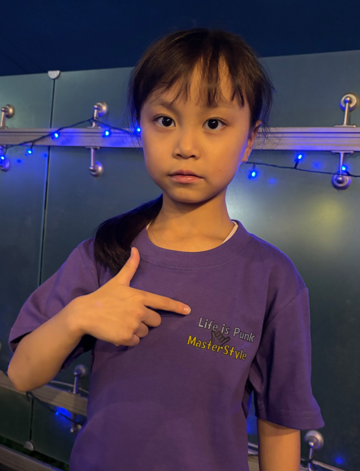 Good VibesLogoKids T-Shirt purple