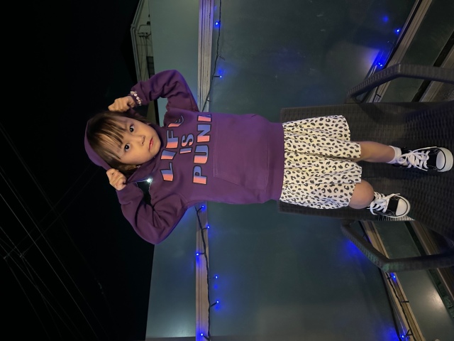 Life is Punk　Kids Hoodie　purple