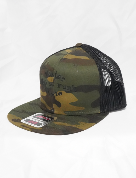 Life is Punk Embroidery CAP Camouflage