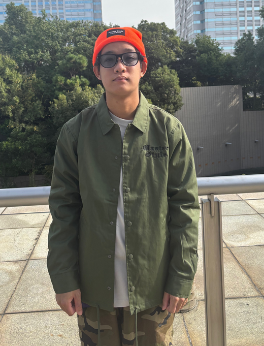 Chiba Base Coach Jacket Khaki