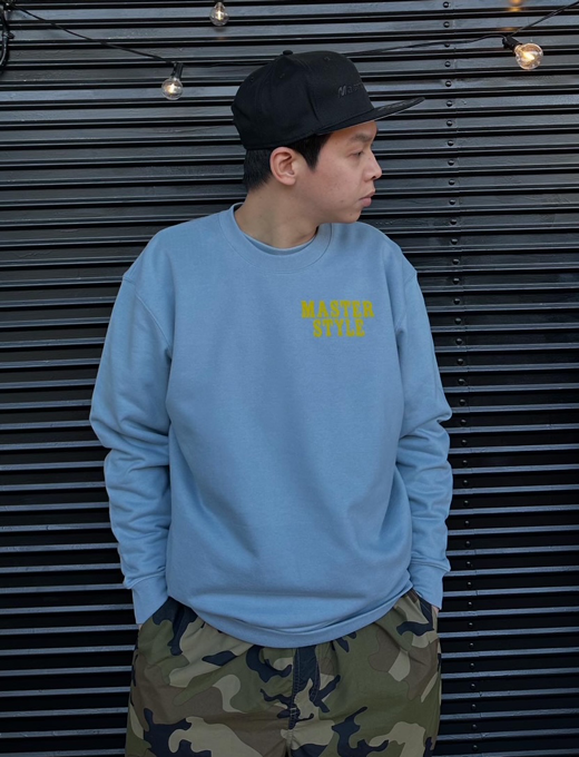 Chiba Base Crewneck Sweat Acid Blue