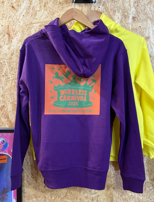 WiRELESSCARNiVAL Wname Kids Hoodie Purple