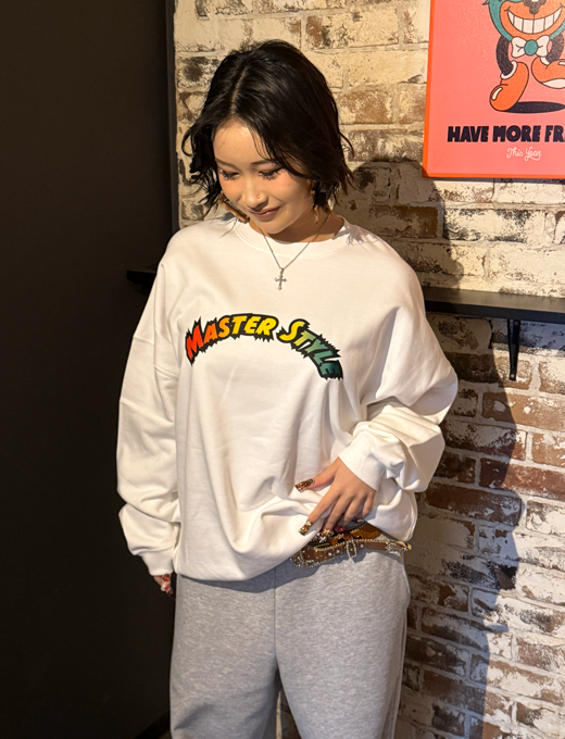 Cocky arc logo Crewneck Sweat White