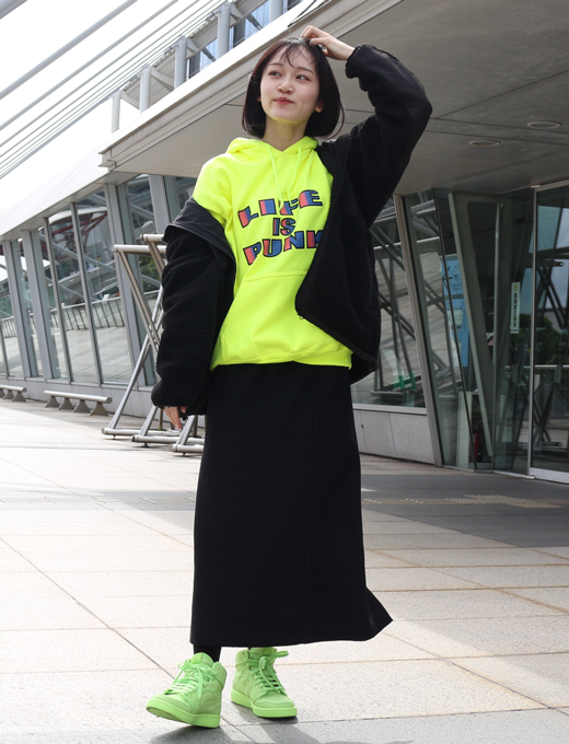 Boa Fleece Zip Hoodie Black