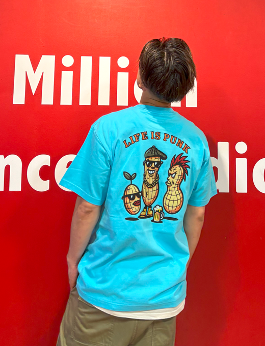 Chiba Nuts T-Shirt  Aqua blue