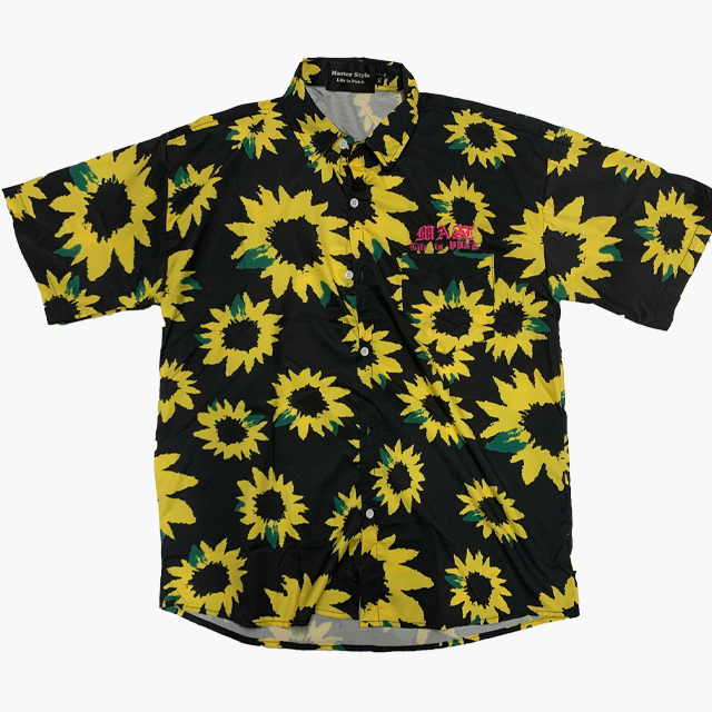 Life is Punk　Flower Short Sleeve Shirt Women's Model