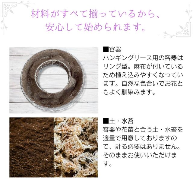 葉牡丹リースキット説明04-2