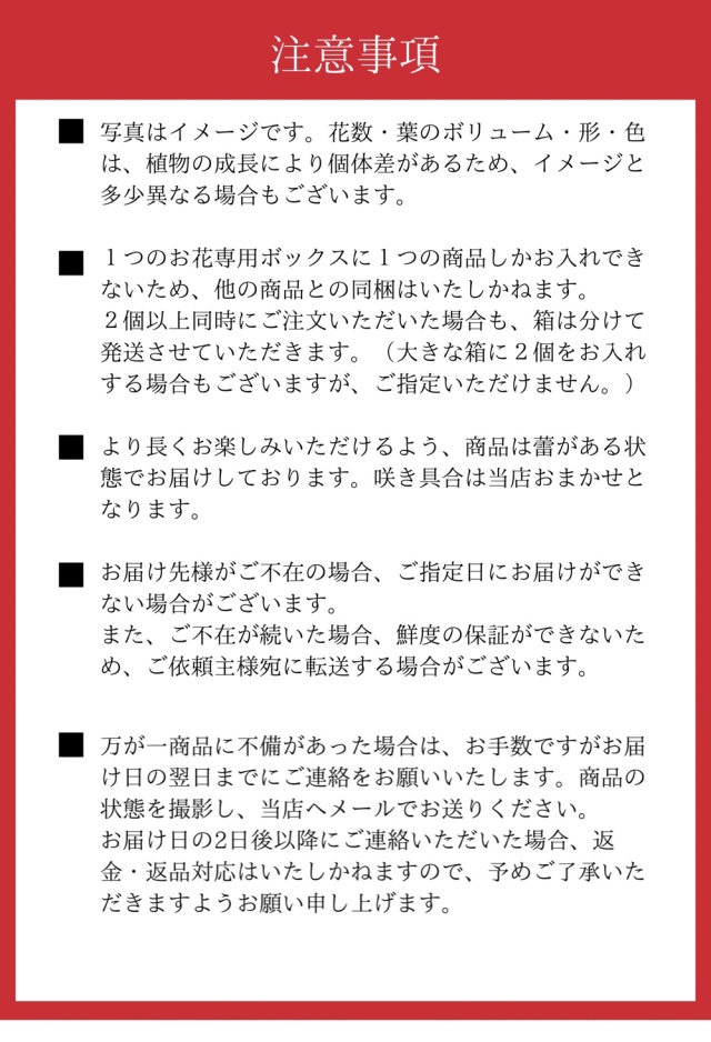 通常用の注意事項